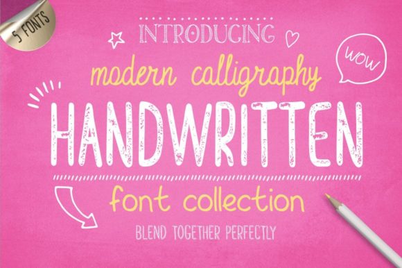 Download Handwritten Font Collection - Premium Resources